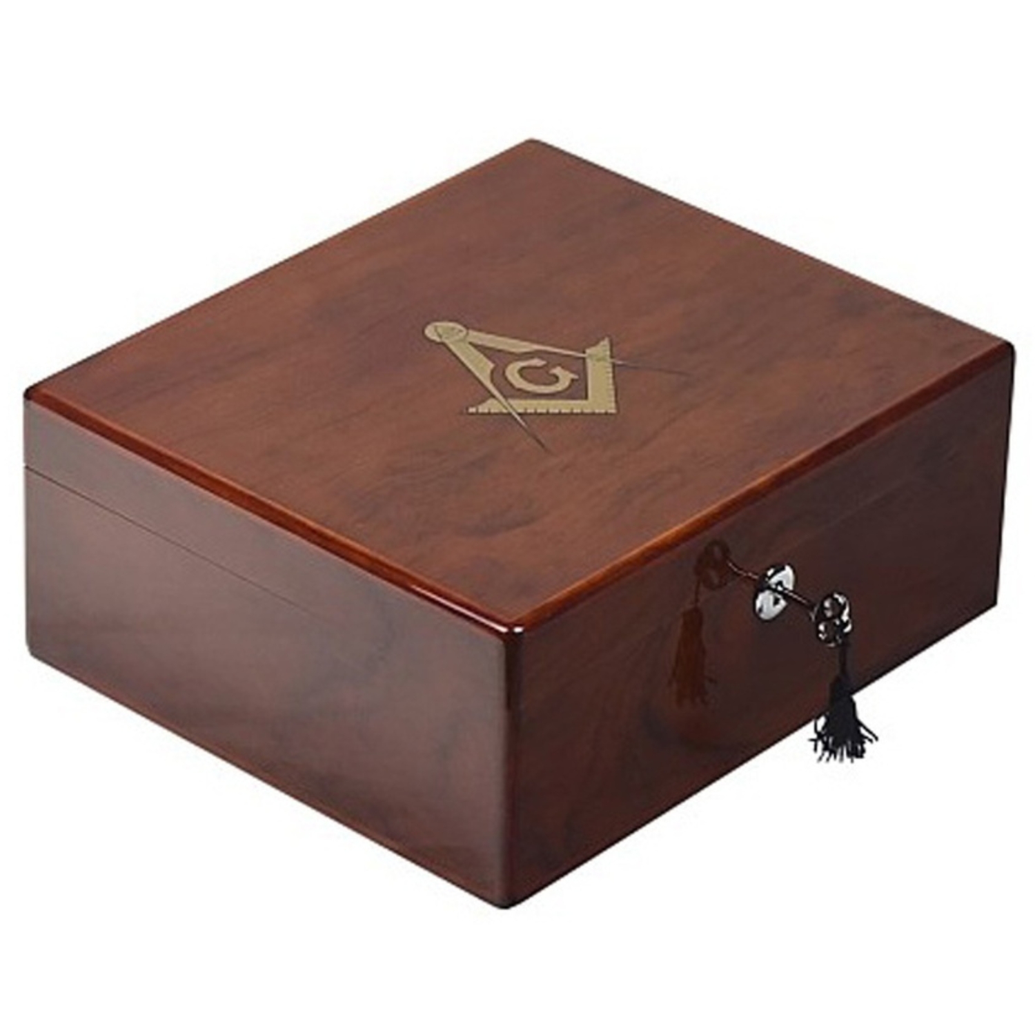 Humidor - Lubinski Rosewood Massonic Haute Brillance - 50 Cigares