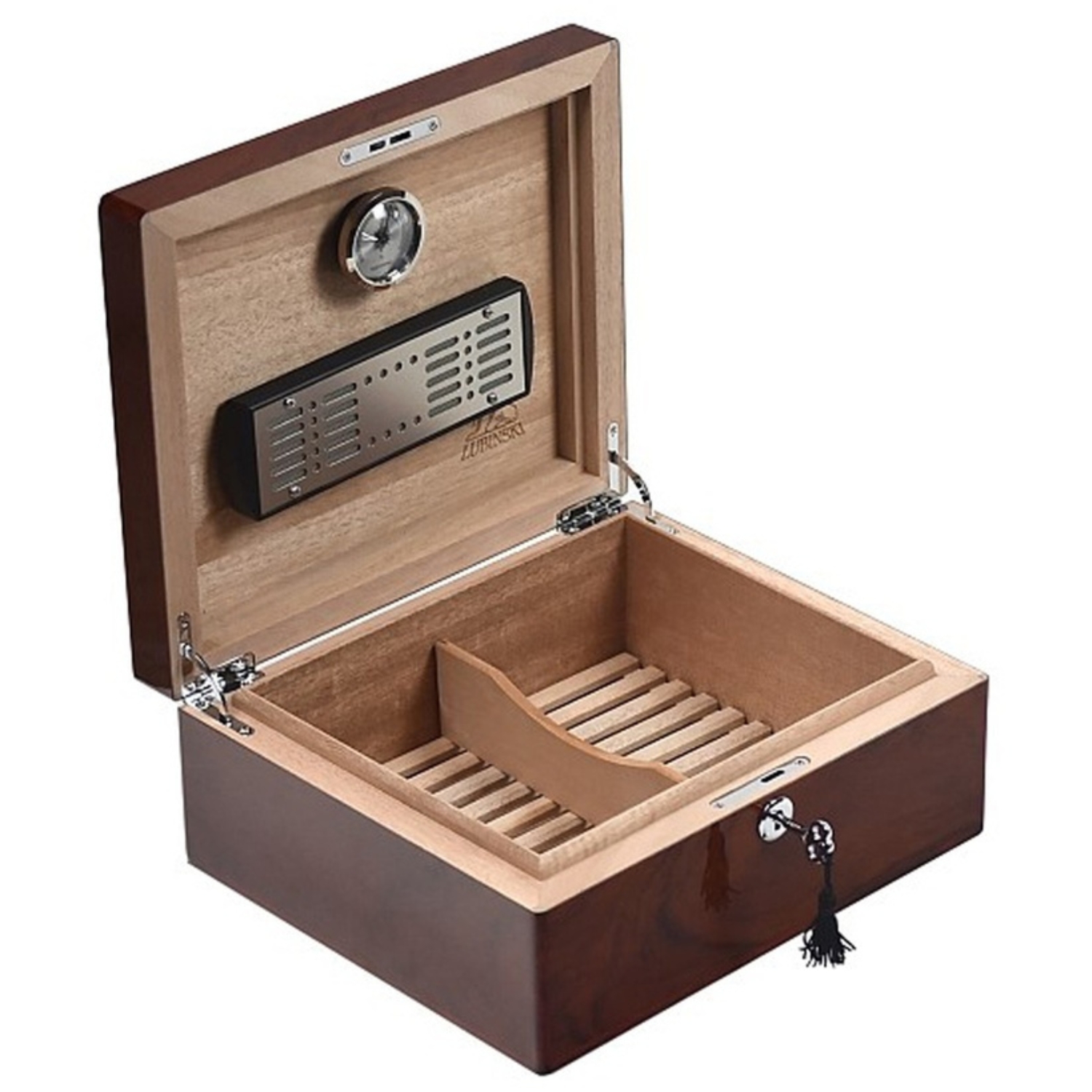 Humidor - Lubinski Rosewood Massonic Haute Brillance - 50 Cigares  (1)