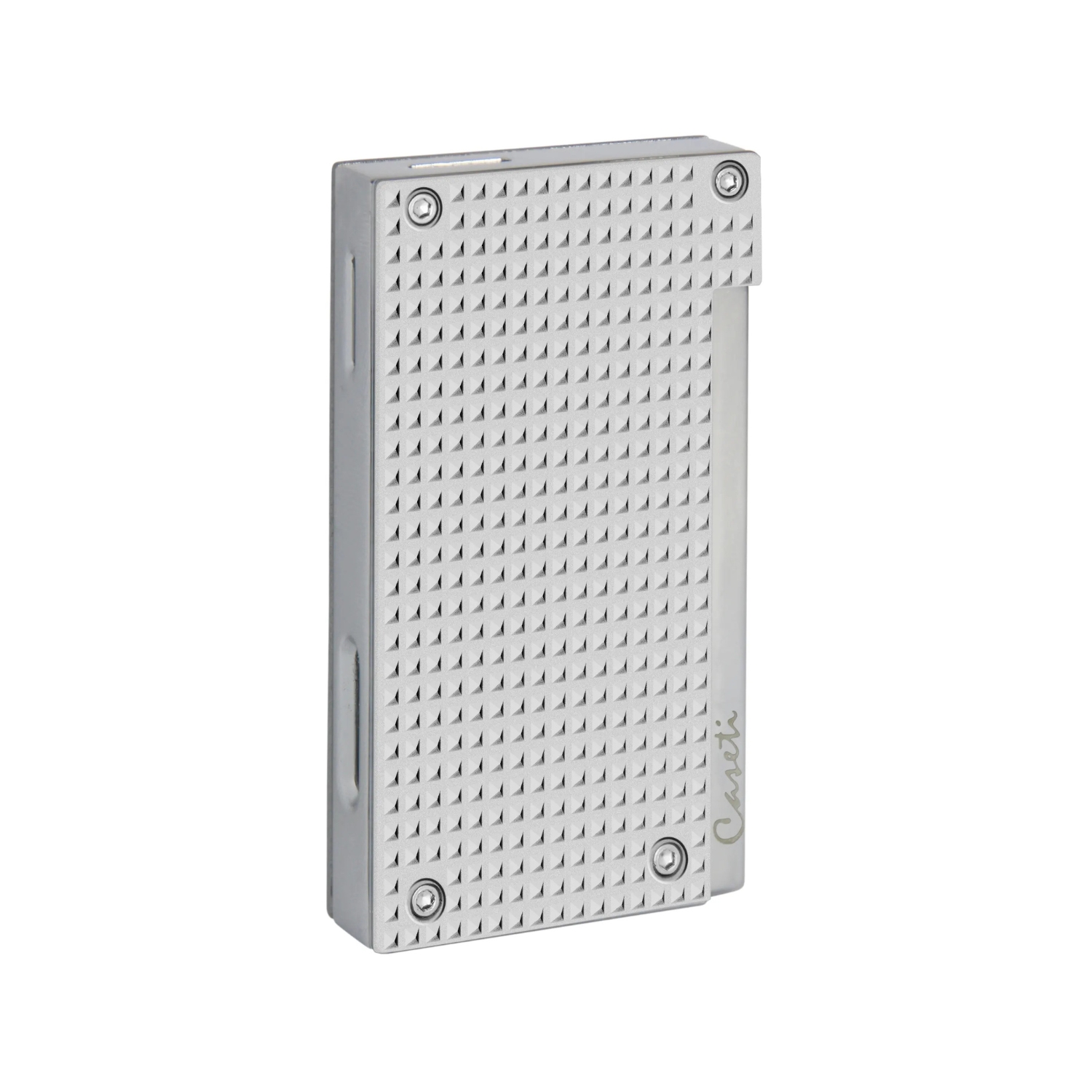 Briquet - Caseti Flat Flame Diamond Argent Matte