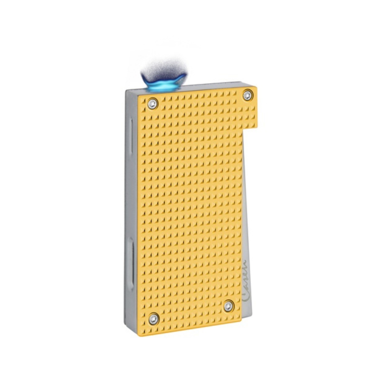 Briquet - Caseti Flat Flame Diamond Jaune Matte