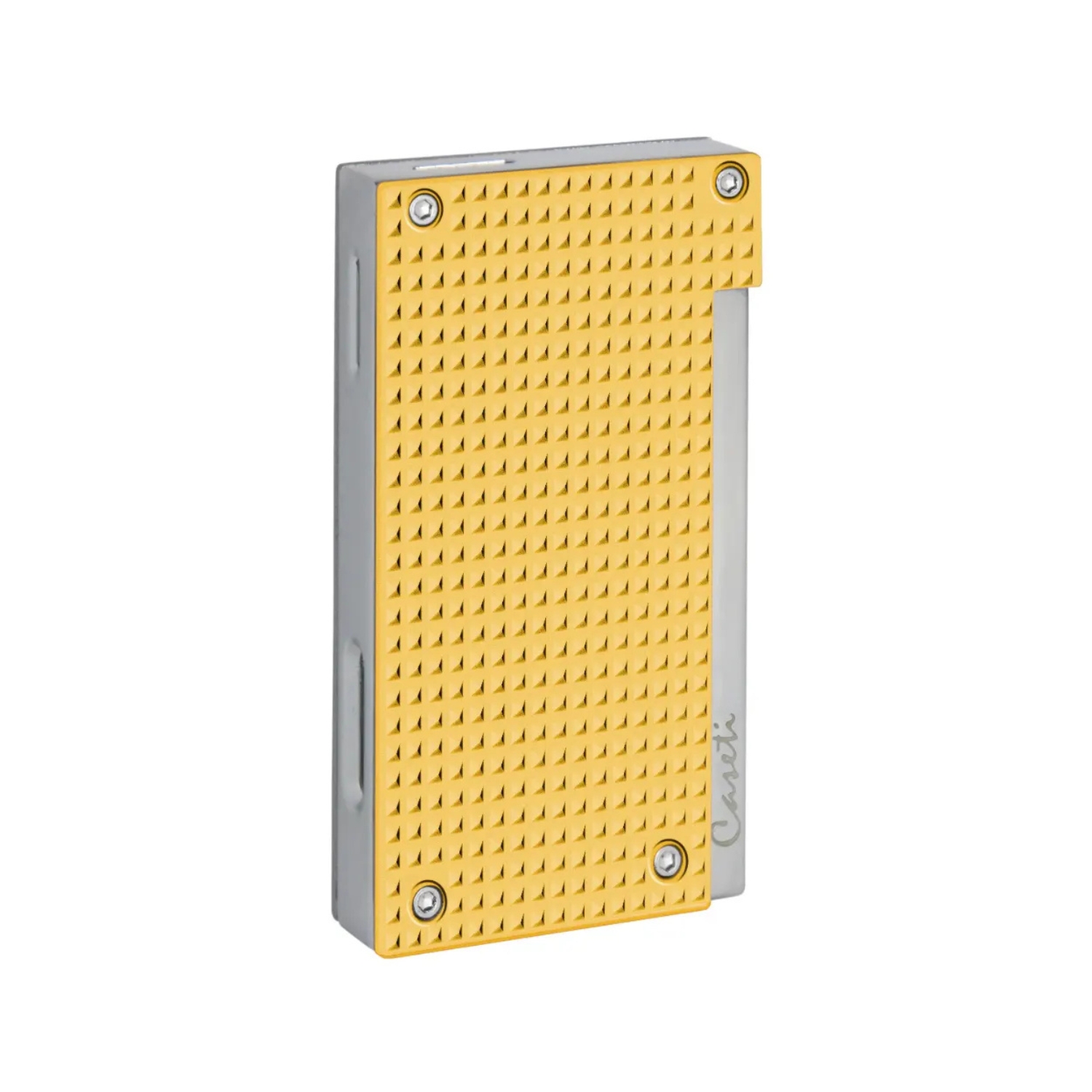 Briquet - Caseti Flat Flame Diamond Jaune Matte (1)