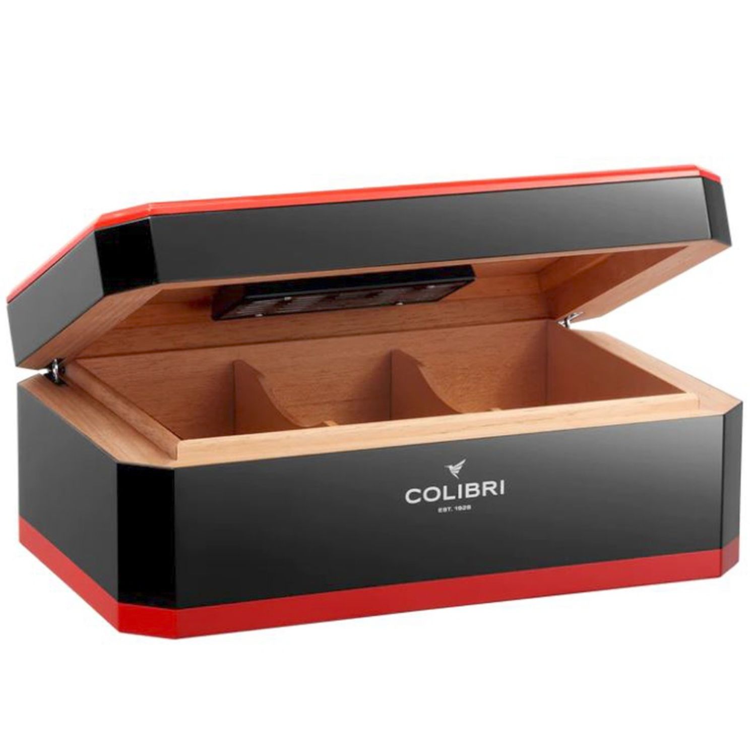 Humidor Colibri Rally Noir Rouge (2)