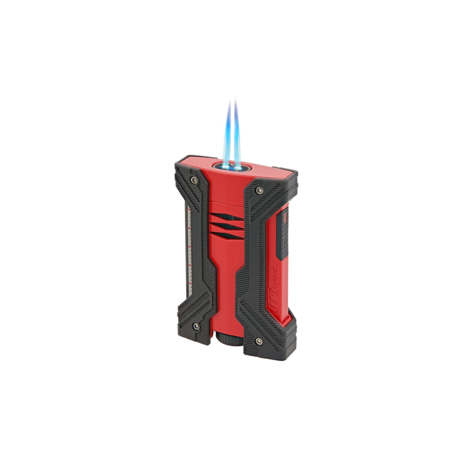 Briquet Dupont Defi II Extreme Noir &amp; Rouge
