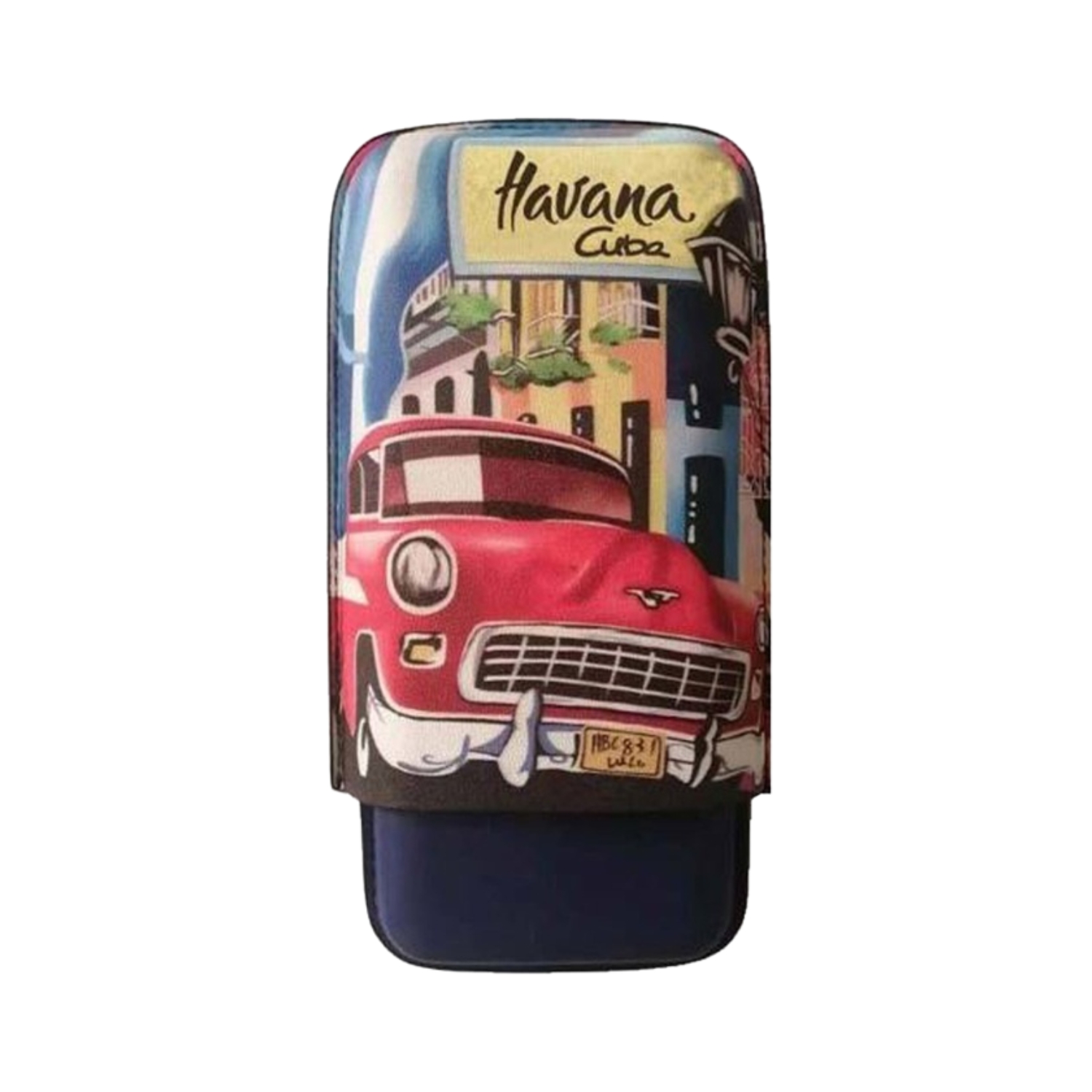 Etui Cigare Cuir Havana R54 3 Cig