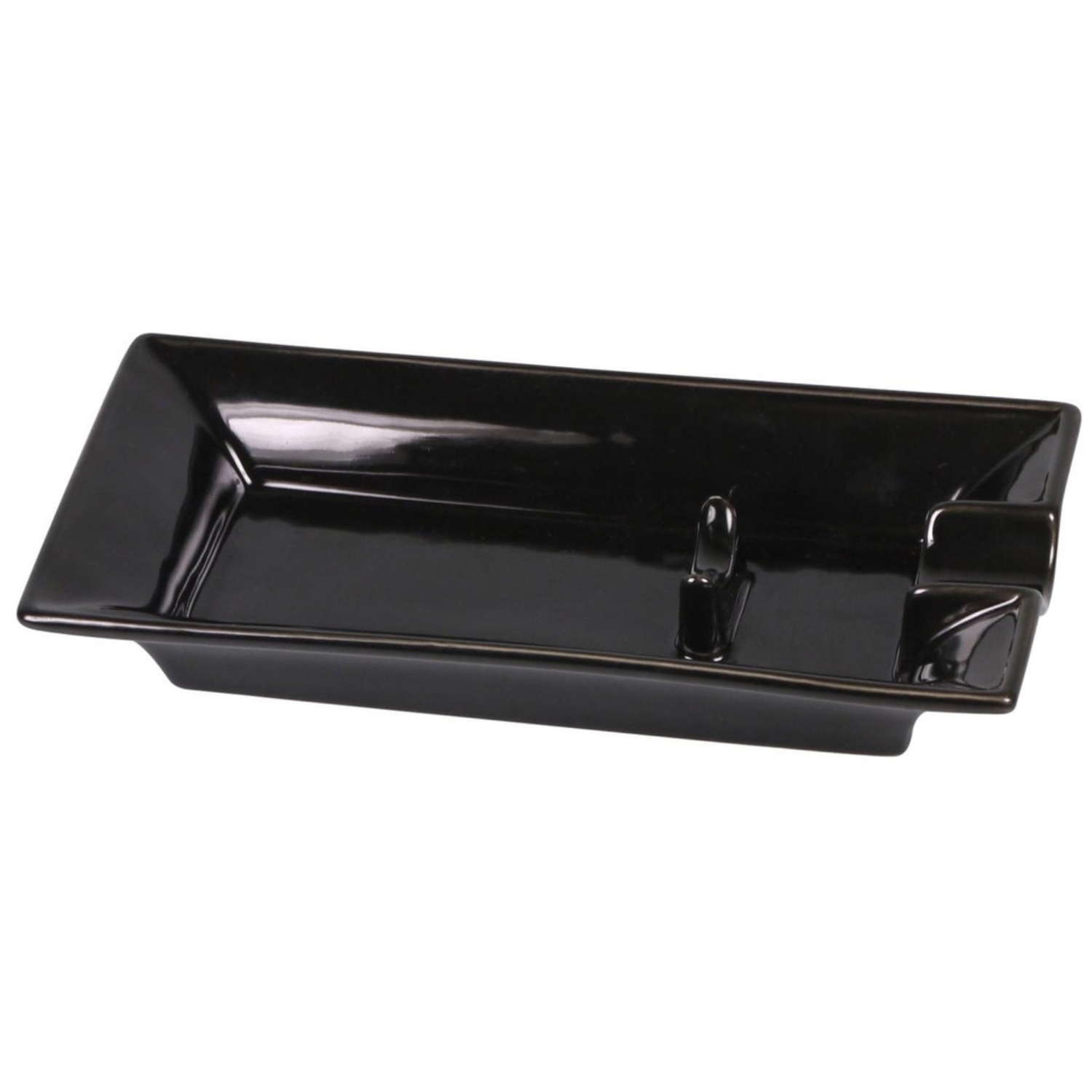 Cendrier - Cigare Ceramique Noir 1 Support