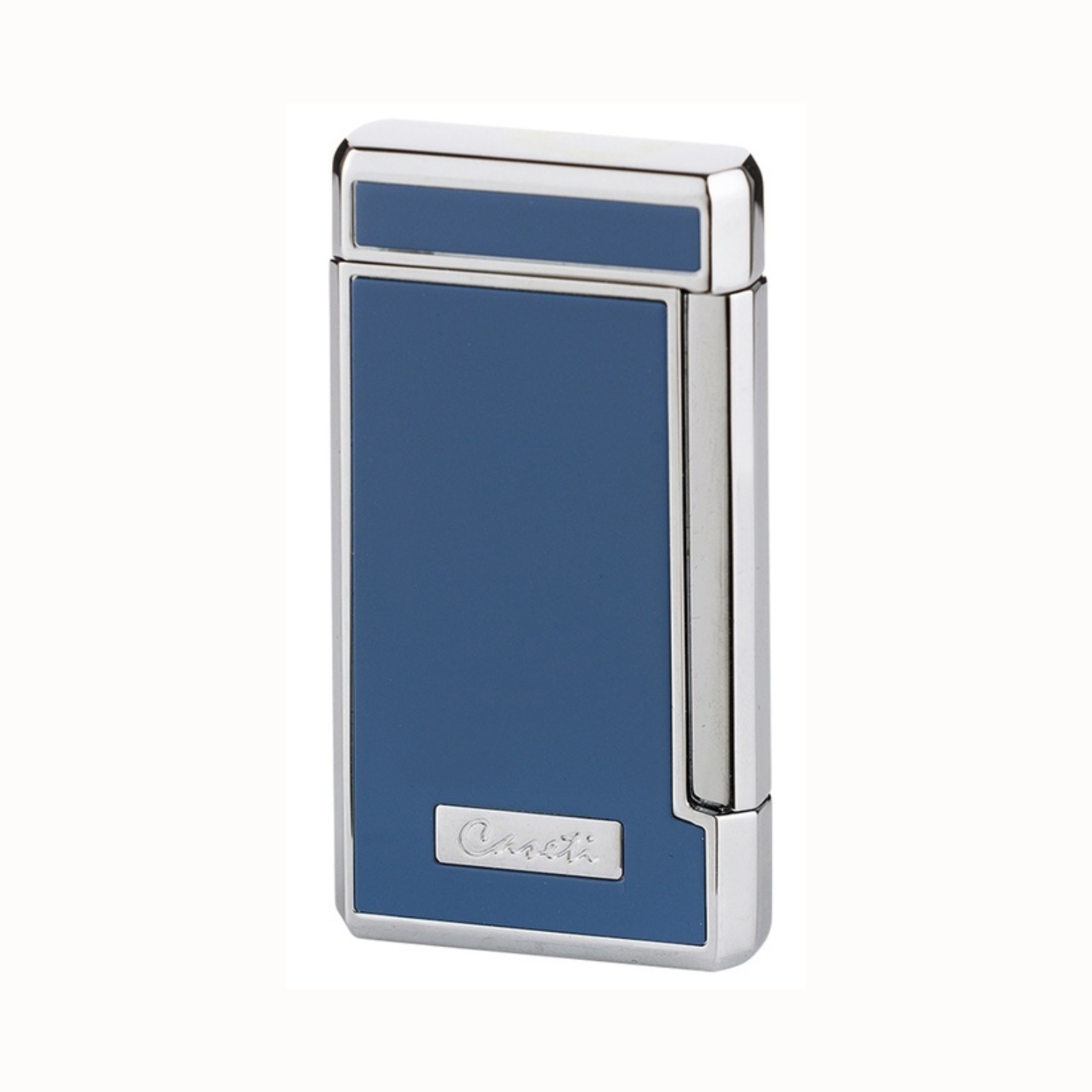 Briquet Caseti Paris Double Jet Gris Bleu