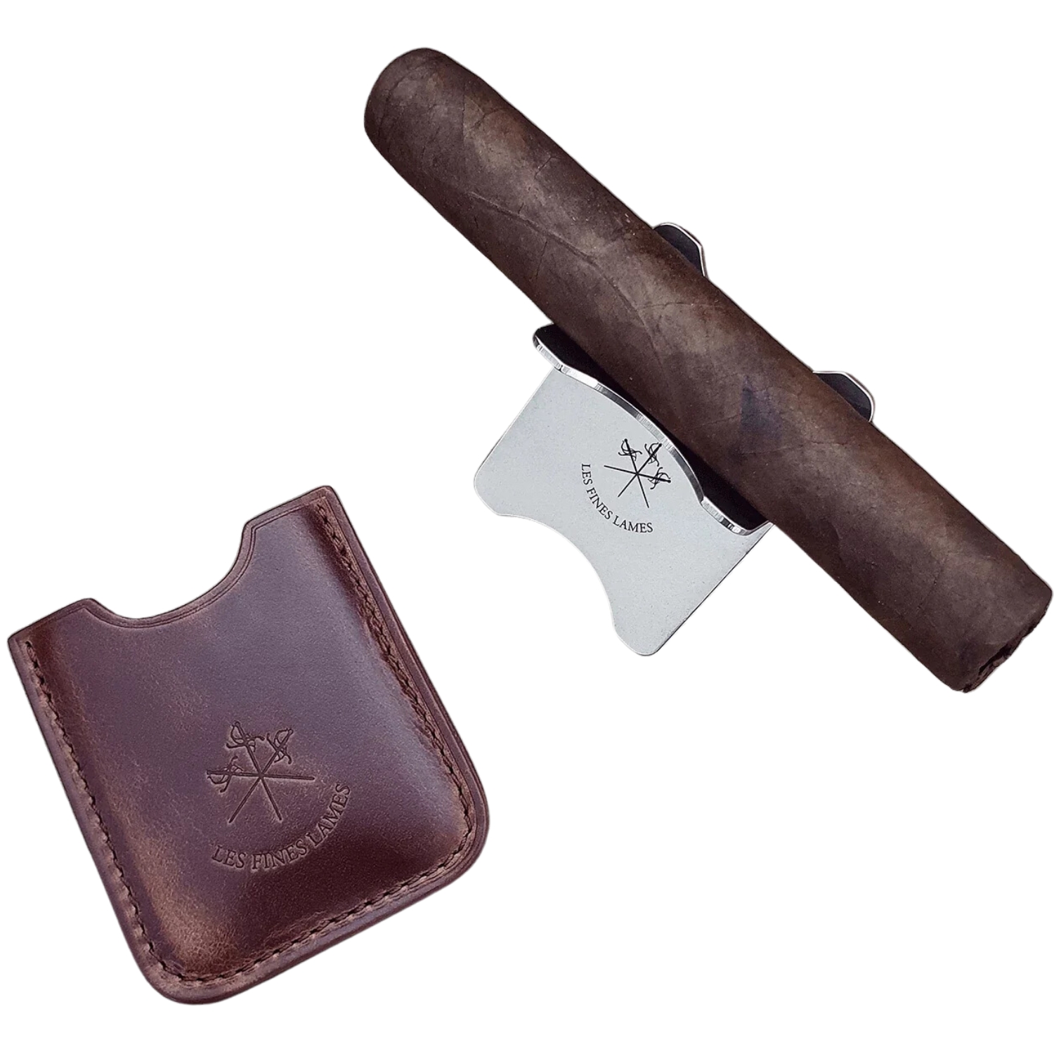 Repose Cigare - LFL Metal Leather Case Tan