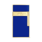 Briquet - Dupont Biggy Bleu Laque Doré
