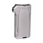 Briquet Pipe Piezo Passatore Ruben Chrome Mat Argent