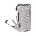 Briquet Pipe Piezo Passatore Ruben Chrome Mat Argent (1)