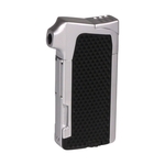 Briquet Pipe Piezo Passatore Ruben Chrome Mat Noir