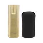 Etui Cigare - Dupont Noir Grain/Or 2 Cigares