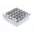 Cendrier Cigare Square Grid Polished Aluminium