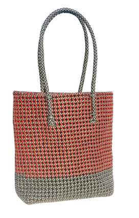 BASKET DOUBLE ROUGE ET NOIR