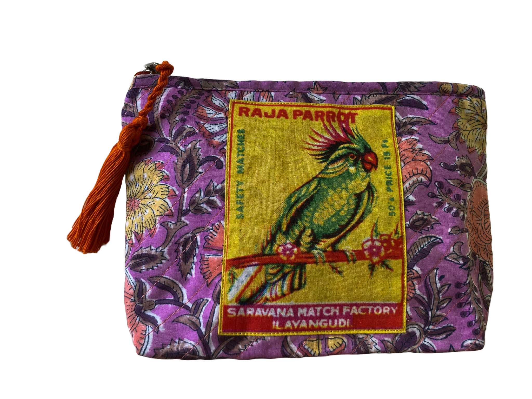 purse Medium coton parrot