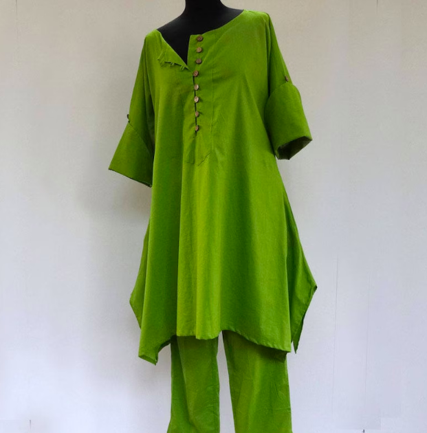 tunique longue verte