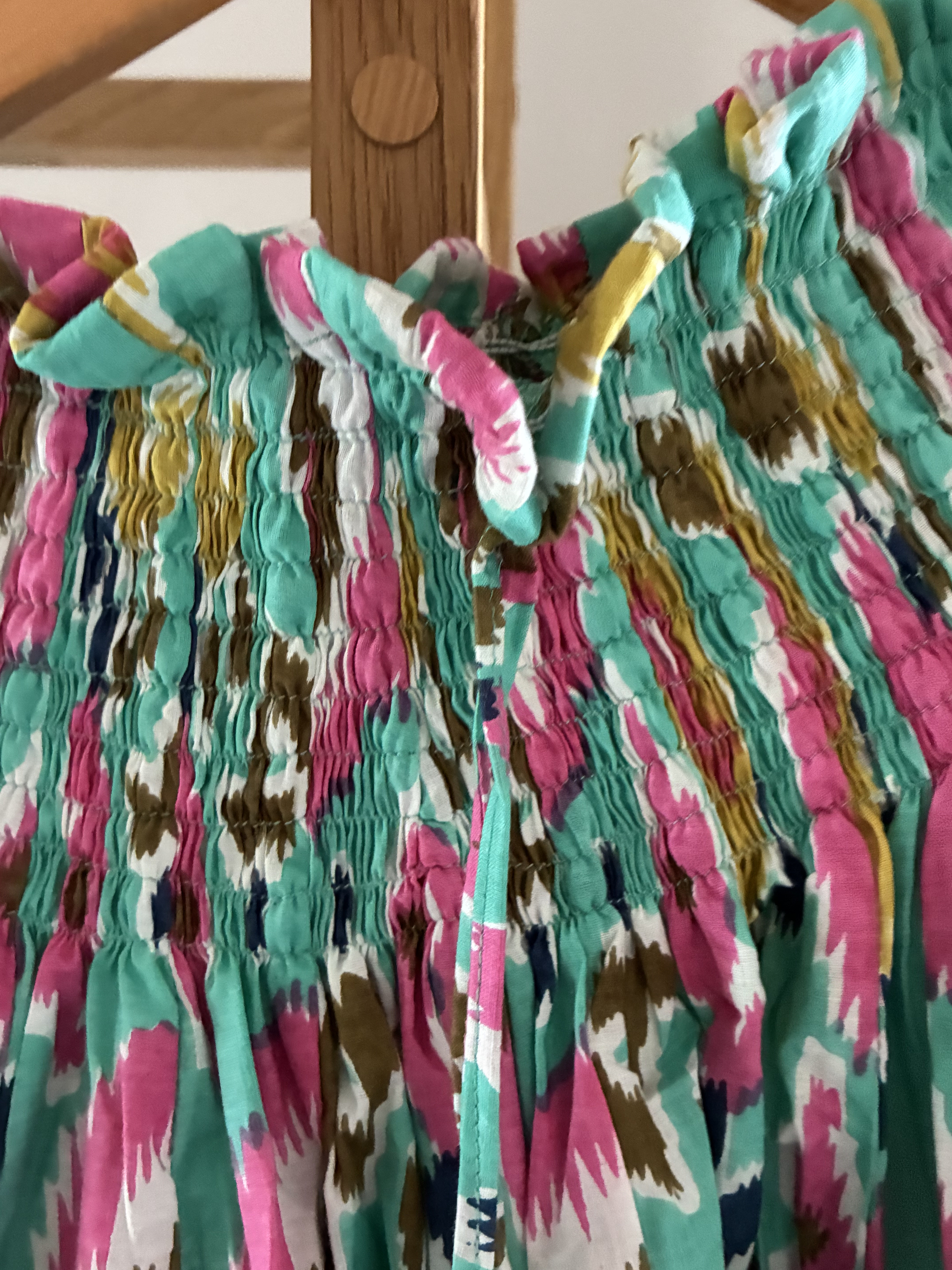 jupe courte 45 pans smock vert