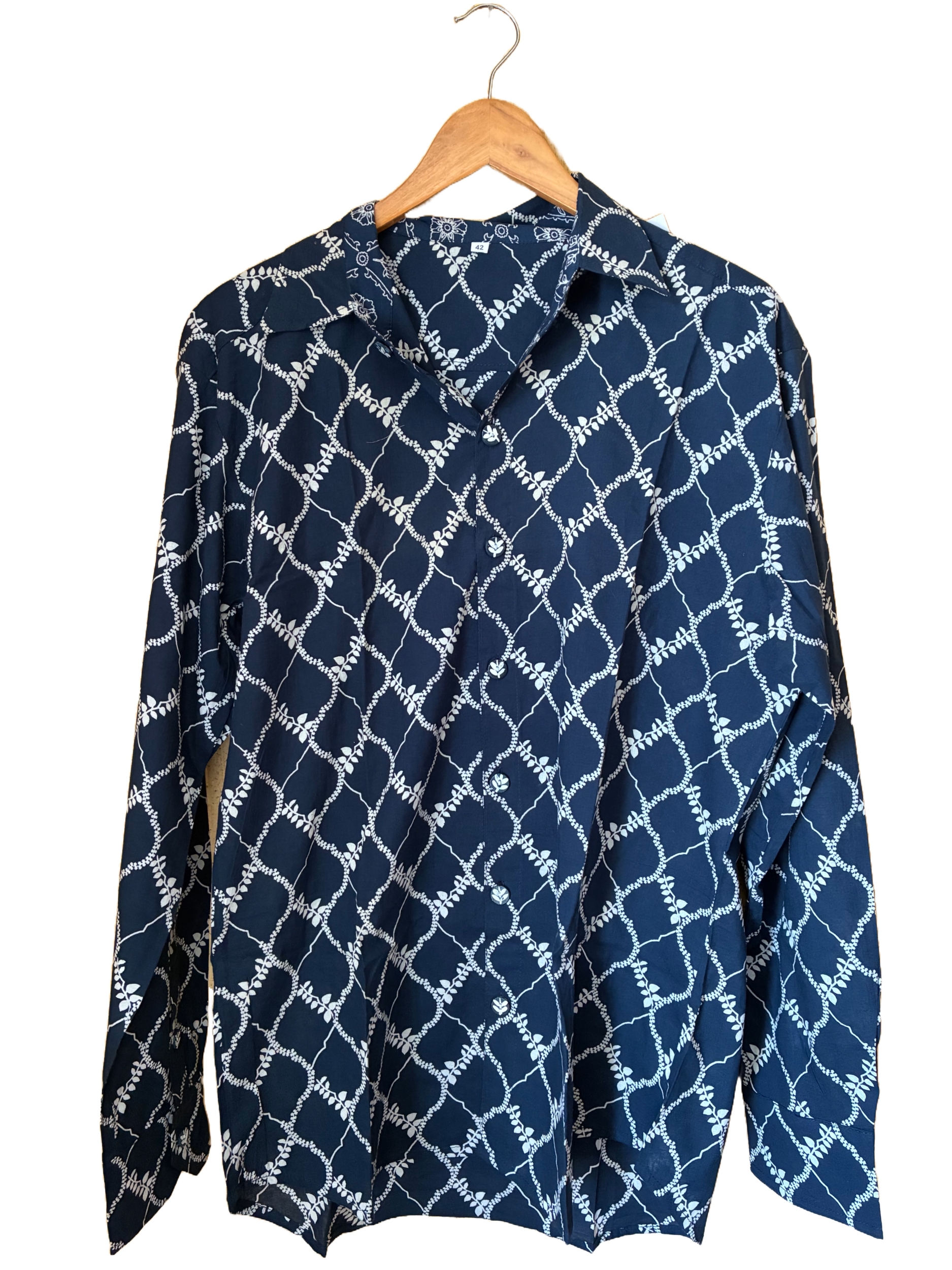 chemise bleue manche longue