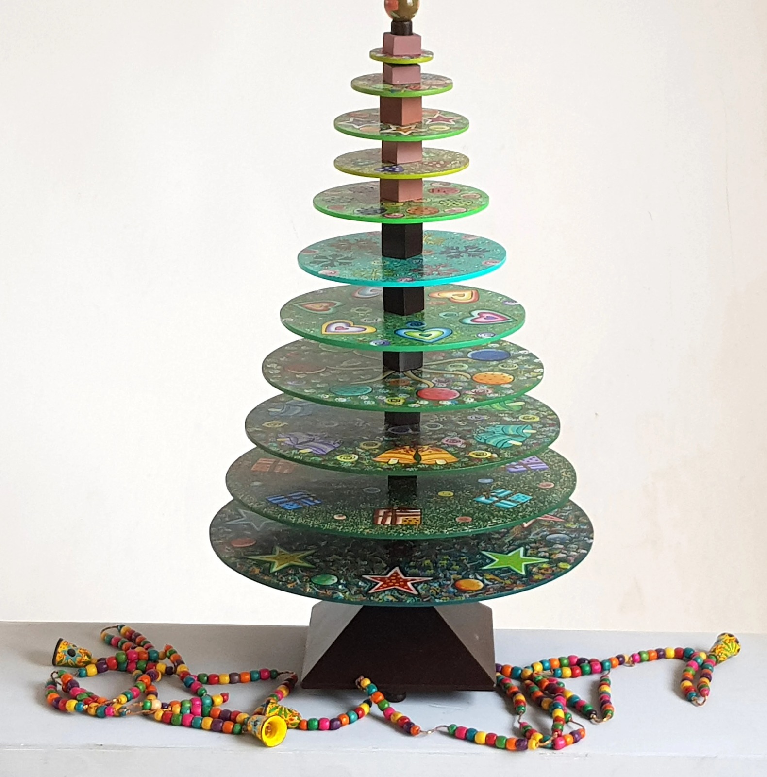 sapin décoratif en bois
