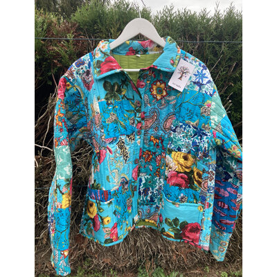 veste matelassée bleue