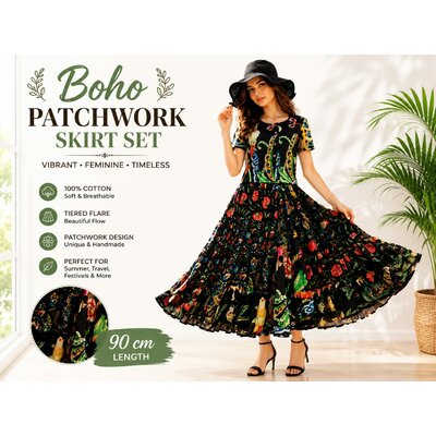 jupe boho noire