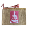 POCHETTE TOILE DE JUTE MEDITANTE ROSE