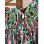 jupe courte 45 pans smock vert