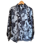 Chemise manches longues taille 38 noire et blanche