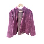 veste velours grenat devant