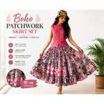 jupe boho rose