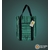 Tote bag sac nylon vert et noir