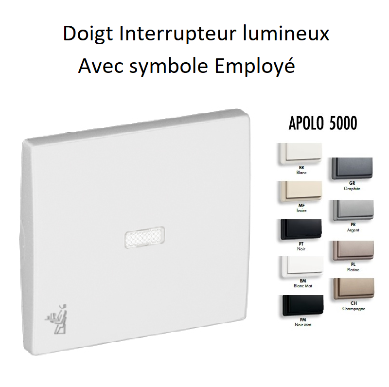 Doigt lumineux Avec symbole Employé APOLO5000 50796T