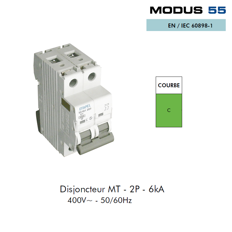 Disjoncteur Magnétothermique Super 2P Courbe C