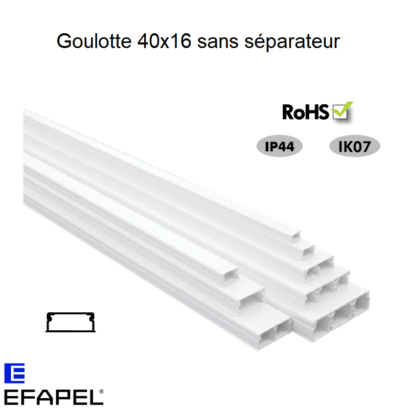 Goulotte Moulure 50 x 20 mm - Solutions Aménagement Bureaux
