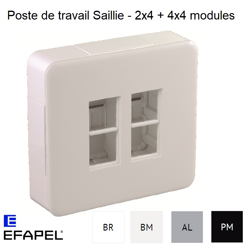Poste de travail Saillie - 2x4 + 4x4 Modules