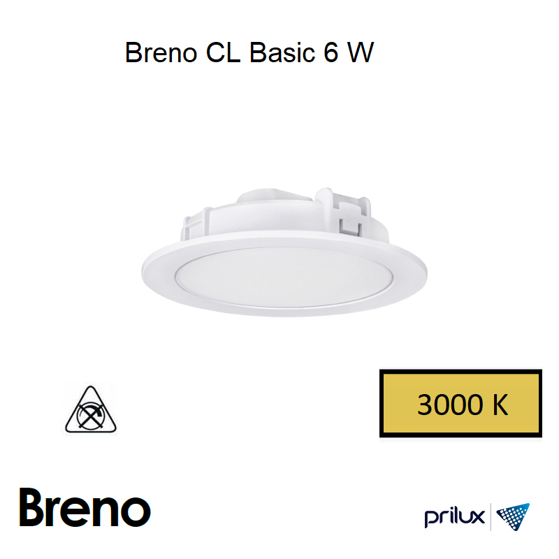 Downlight BRENO CL Basic 6W - 3000 kelvin