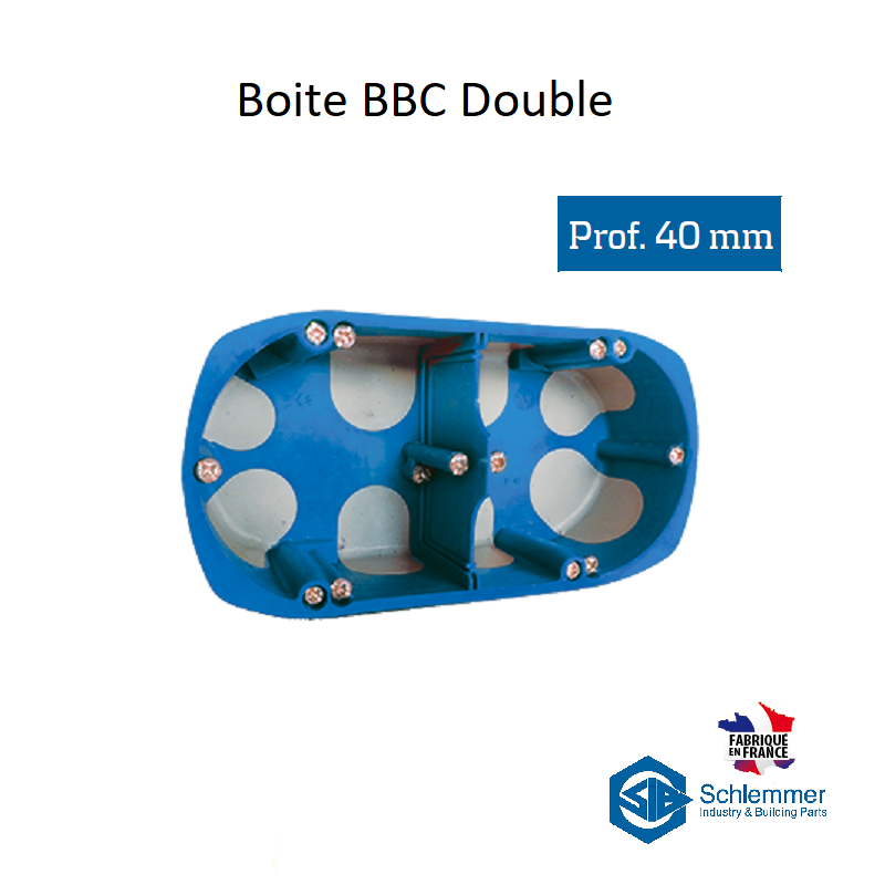 Boite d\'encastrement BBC Double - 2 postes