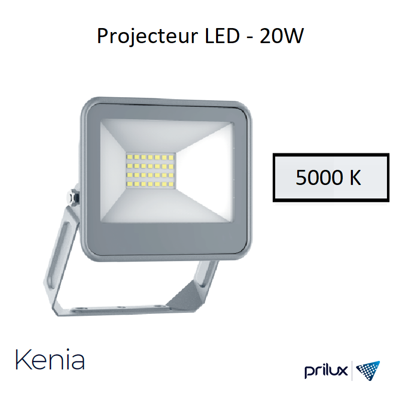 Projecteur LED KENIA - 20W - 5000 Kelvin