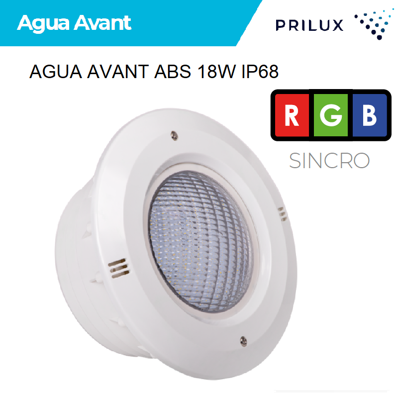 Spot LED Agua Avant ABS 18W RGB SYNCHRO IP68