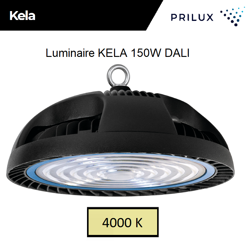 Suspension LED Grande hauteur KELA 150W DALI - 4000 kelvin
