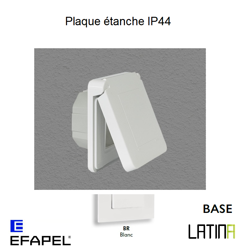 Plaque étanche IP44 42961TBR Blanc