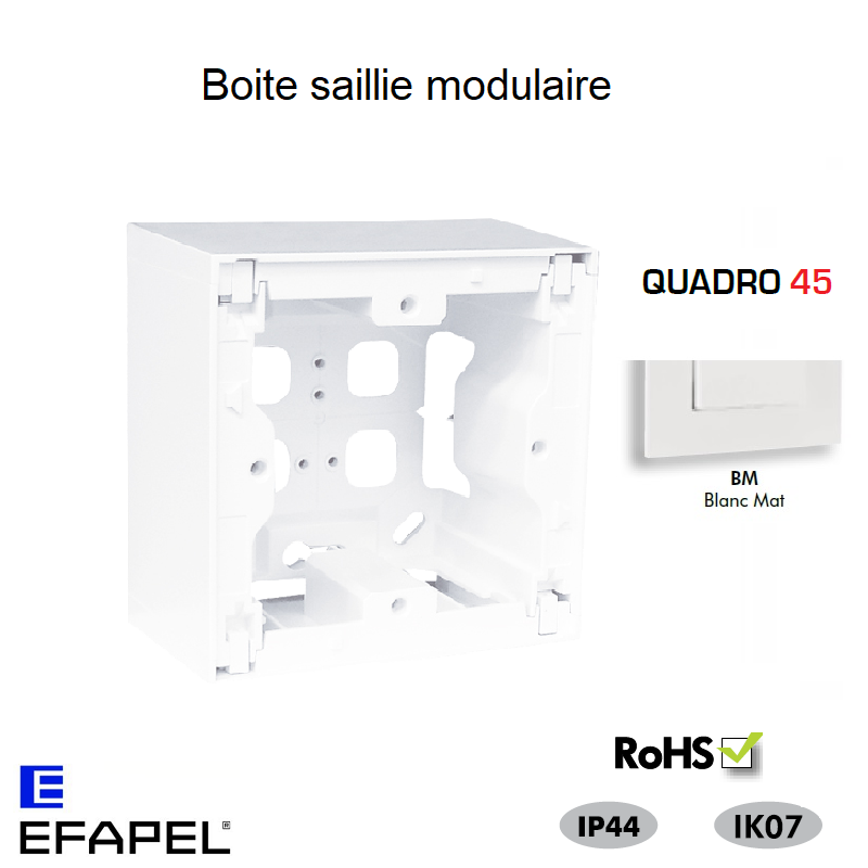 Boite Saillie pour modulaire Quadro45 45996ABM