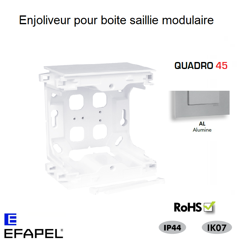 Enjoliveur Boite Saillie pour modulaire Quadro45 45997AAL