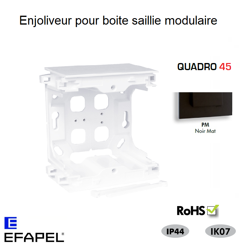 Enjoliveur Boite Saillie pour modulaire Quadro45 45997APM