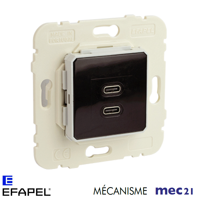 Mécanisme de Chargeur double USB Type C