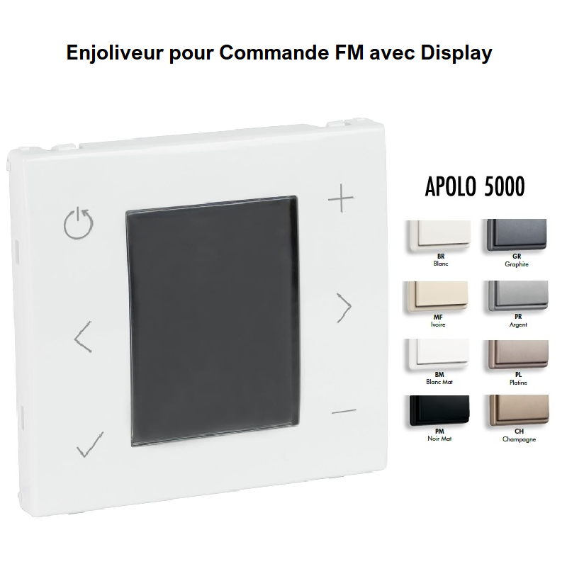 Enjoliveur pour Commande FM avec Display APOLO 5000