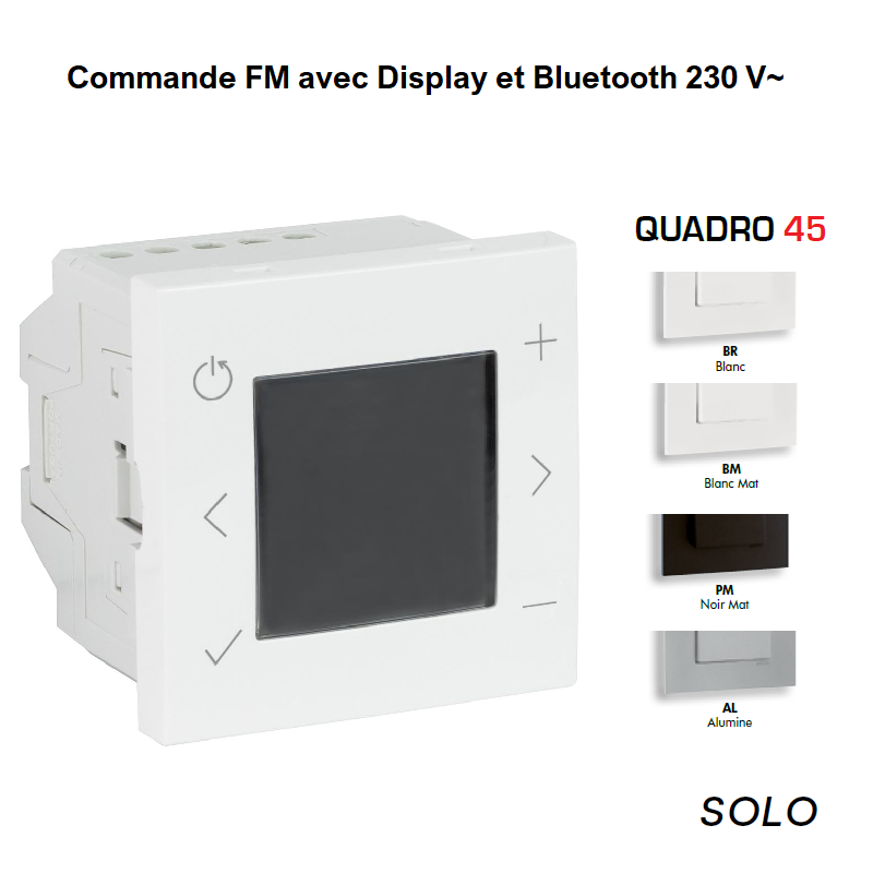 Commande FM avec Display et Bluetooth 230V - MEC Q45