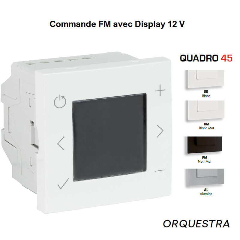 Commande FM avec Display 12V - 2 modules MEC Q45