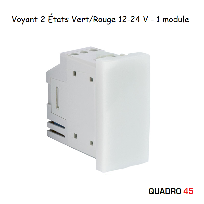 Voyant 2 états Vert/Rouge 12-24V - 1 module MEC Q45