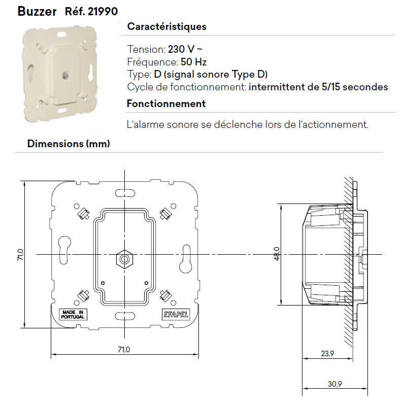 21990 Caractéristiques